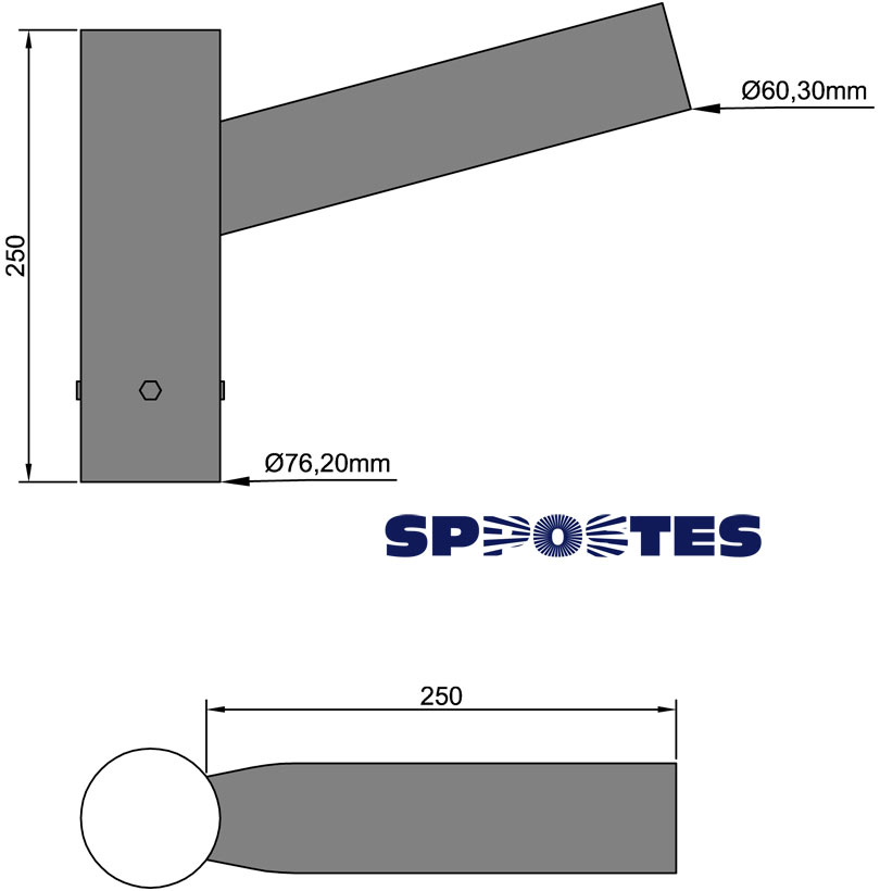 Suporte para Luminária Simples - 7660